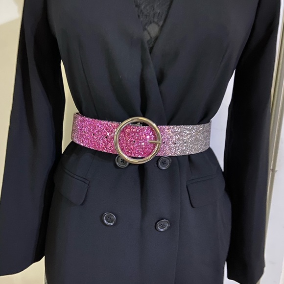 Vintage leather wide belt - Picture 2 of 10